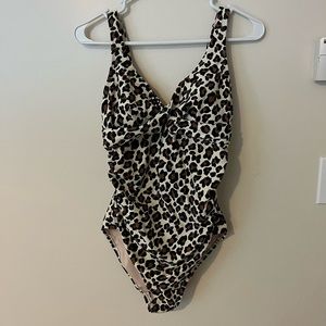Womens twist front classic one piece